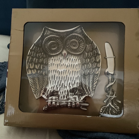 Biltmore owl dip or cheese tray, new in box. Very cute - Picture 3 of 4